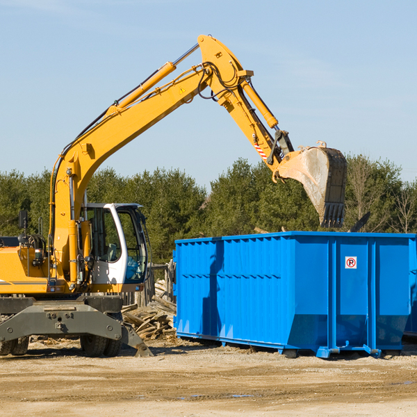 can i choose the location where the residential dumpster will be placed in Kitts Hill